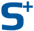 Blaues Symbol „S+“